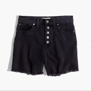 Madewell High Waisted Denim Boyfriend Shorts